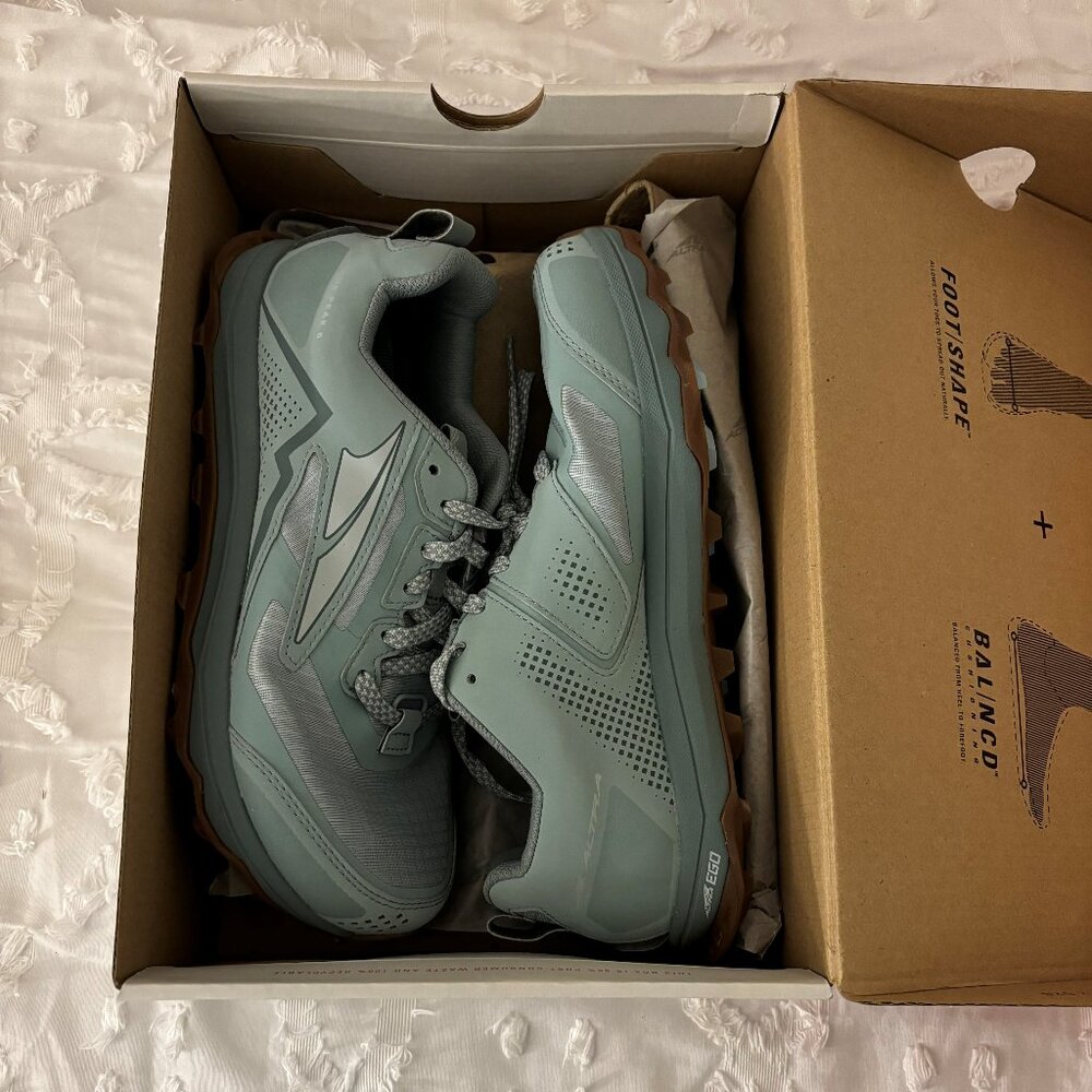 Never Been Worn!!! Ice Flow Blue Altra Lone Peak 5 Trail Running Shoes Size 7.5